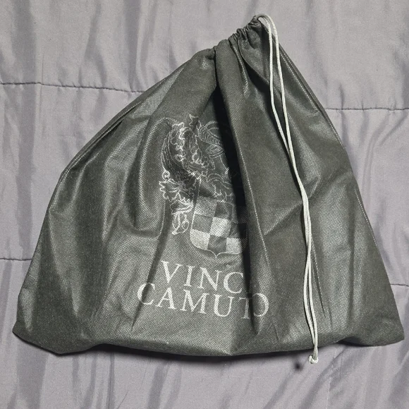 Vince Camuto Black Suede Leather Shoulder Bag with Gold Chain - Picture 7 of 16